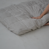 HEMP shikibuton mat Shiki futon 3” thick filled organic hemp fiber filler in natural non-dyed Cotton fabric Custom Size Hand made