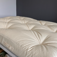 HEMP shikibuton mat 6” thick filled organic hemp fiber filler in natural non-dyed Cotton fabric Custom Size Hand made Shiki mattress futon