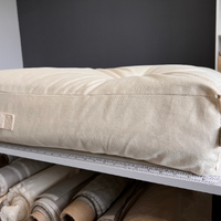 HEMP shikibuton mat 6” thick filled organic hemp fiber filler in natural non-dyed Cotton fabric Custom Size Hand made Shiki mattress futon