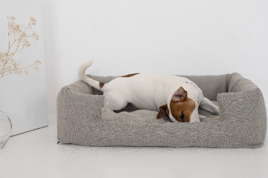 Organic Hemp Pet Bed Removable Washable Natural Linen Cover Bed Filled Organic Hemp Fiber Filler - Dog Cat Pet Bed Cots Mat Cover