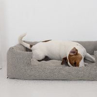 Organic Hemp Pet Bed Removable Washable Natural Linen Cover Bed Filled Organic Hemp Fiber Filler - Dog Cat Pet Bed Cots Mat Cover