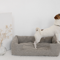 Organic Hemp Pet Bed Removable Washable Natural Linen Cover Bed Filled Organic Hemp Fiber Filler - Dog Cat Pet Bed Cots Mat Cover