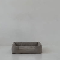 18" x 24" (45x60cm) Organic Hemp Pet Bed with light yellow Removable Washable Natural Linen Cover Filled Organic Hemp Fiber Filler
