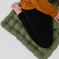 Lotos Meditation Set Zafu & Zabuton with Buckwheat hulls Meditation pillow Meditation cushion Meditation pouf Zen Meditation Space Yoga