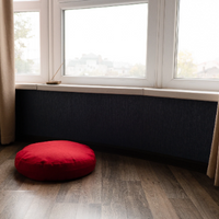 Meditation Set Zafu & Zabuton with Buckwheat hulls Red Linen Floor cushions Meditation pillow Meditation cushion Pillow Seat Yoga