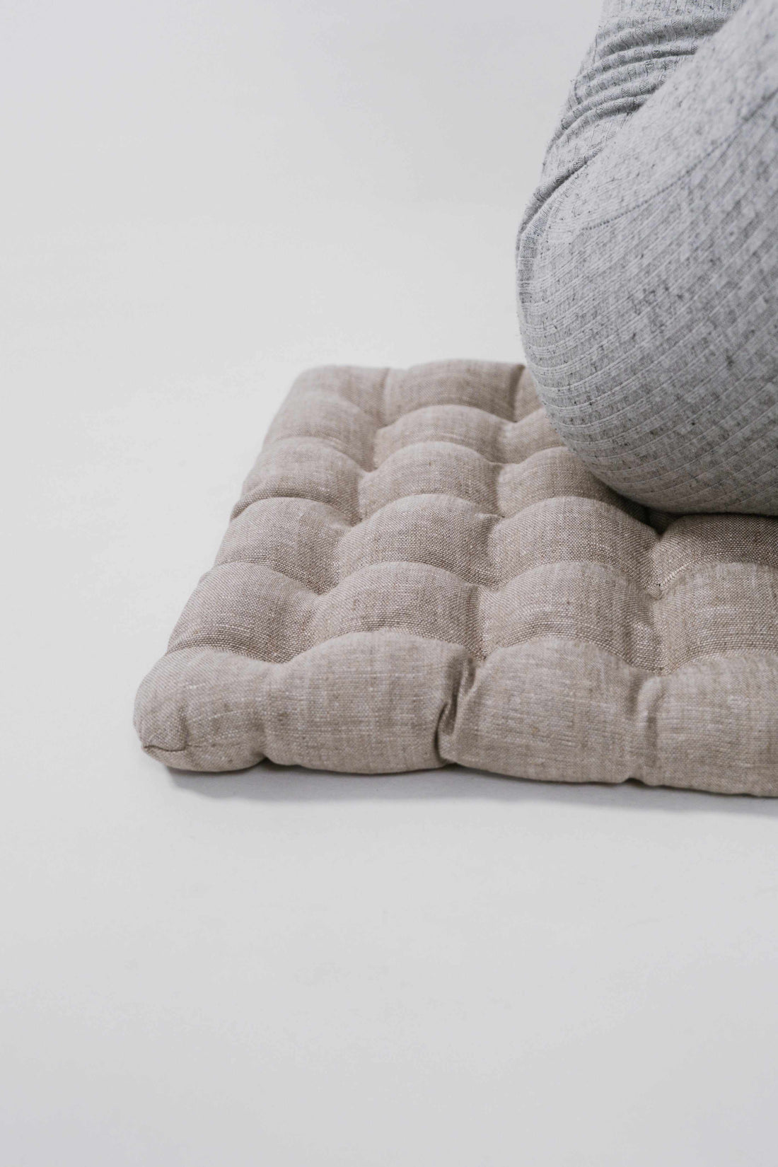 Linen Buckwheat floor cushion Zabuton Organic pillow buckwheat hulls / pillow seat/Meditation Yoga /Natural