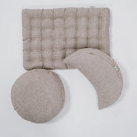 Linen Buckwheat floor cushion Zabuton Organic pillow buckwheat hulls / pillow seat/Meditation Yoga /Natural