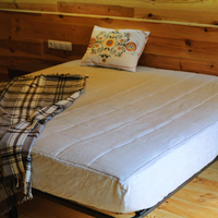 Hemp Linen Mattress Pad cover as fitted sheet filled organic Hemp Fiber in 100% non-dyed Linen fabric Queen Full, Twin, King size