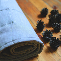 Hemp Yoga mat / Natural organic yoga mat rug/ hemp fiber in linen fabric / for Yoga studio pilates hand made/ Eco friendly