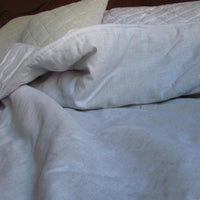 Hemp and Linen blanket quilt filler organic Hemp fiber in natural linen fabric customer sizes