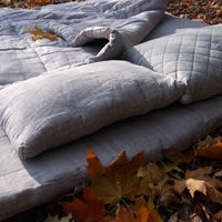 Hemp mattress Topper HEMP fiber filling in natural non-dyed Linen fabric