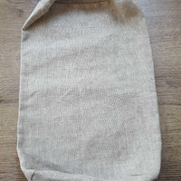 Cover for bolster natural non-dyed linen fabric without filler