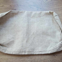 Cover for bolster natural non-dyed linen fabric without filler