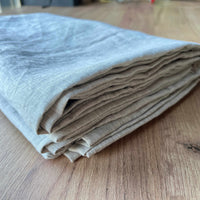 Natural linen duvet cover non-dyed washed linen fabric Full Queen King custom sizes