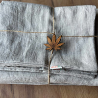 Natural linen duvet cover non-dyed washed linen fabric Full Queen King custom sizes