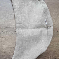 Linen Cover for meditation Cresсent cushion natural non-dyed linen fabric