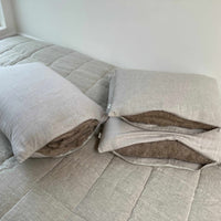 HEMP Pillow filled organic HEMP FIBER in linen fabric with regulation height Hemp pillow