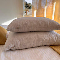 HEMP Organic Pillow filled HEMP FIBER in white linen fabric with regulation height/Hemp pillow/ Hypoallergenic Bed Pillow /Toddler/Eco pillow