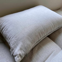 HEMP Pillow filled organic HEMP FIBER in linen fabric with regulation height Hemp pillow