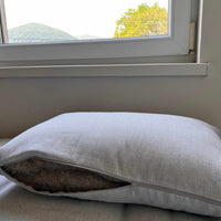 HEMP Pillow filled organic HEMP FIBER in linen fabric with regulation height Hemp pillow