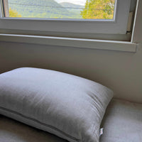 HEMP Pillow filled organic HEMP FIBER in linen fabric with regulation height Hemp pillow
