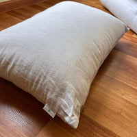 HEMP Pillow filled organic HEMP FIBER in linen fabric with regulation height Hemp pillow