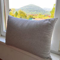 HEMP Pillow filled organic HEMP FIBER in linen fabric with regulation height Hemp pillow
