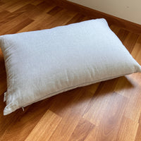 HEMP Pillow filled organic HEMP FIBER in linen fabric with regulation height Hemp pillow