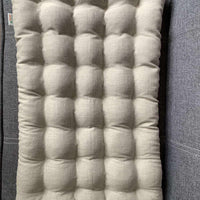 Linen Cat yoga mat with buckwheat hulls