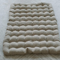 Linen Floor cushion with Buckwheat hulls Meditation zabuton/ for Yoga studio/ Massage Orthopedic pillow