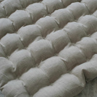 Linen Floor cushion with Buckwheat hulls Meditation zabuton/ for Yoga studio/ Massage Orthopedic pillow