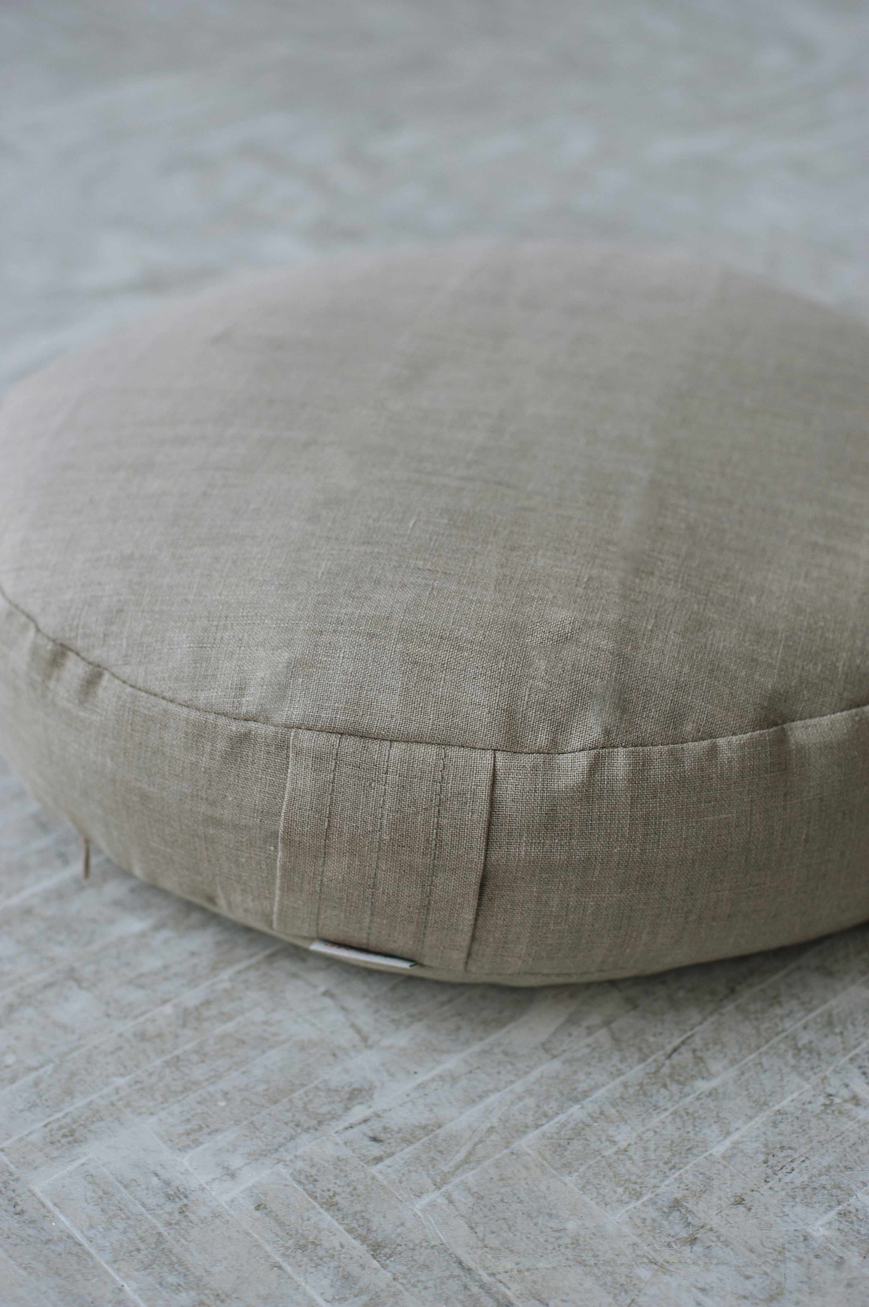 Inyahome Round Japanese Linen Tatami Floor Seat Cushion Meditation