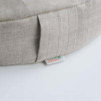 Linen Meditation floor cushion with Buckwheat hulls / Zafu pillow seat/Meditation Yoga
