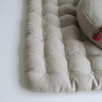 Meditation set of Zafu and Zabuton floor cushions with organic buckwheat hulls