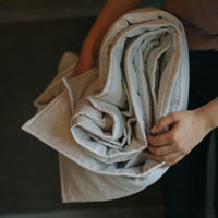 Natural HEMP Linen blanket quilt - filler organic Hemp fiber in natural linen fabric customer sizes