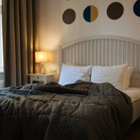 Natural Hemp Linen Blanket "Earth" quilt - linen organic fabric + filler organic Hemp fiber