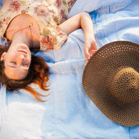 Organic HEMP + FLAX blanket "Flying Mood" quilt - natural linen fabric with filler organic Hemp fiber all sizes