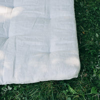 Organic Play mat filled HEMP Fiber in non-dyed linen fabric Nursery Baby Blanket Blanky padded