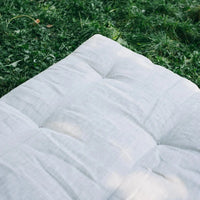 Organic Play mat filled HEMP Fiber in non-dyed linen fabric Nursery Baby Blanket Blanky padded