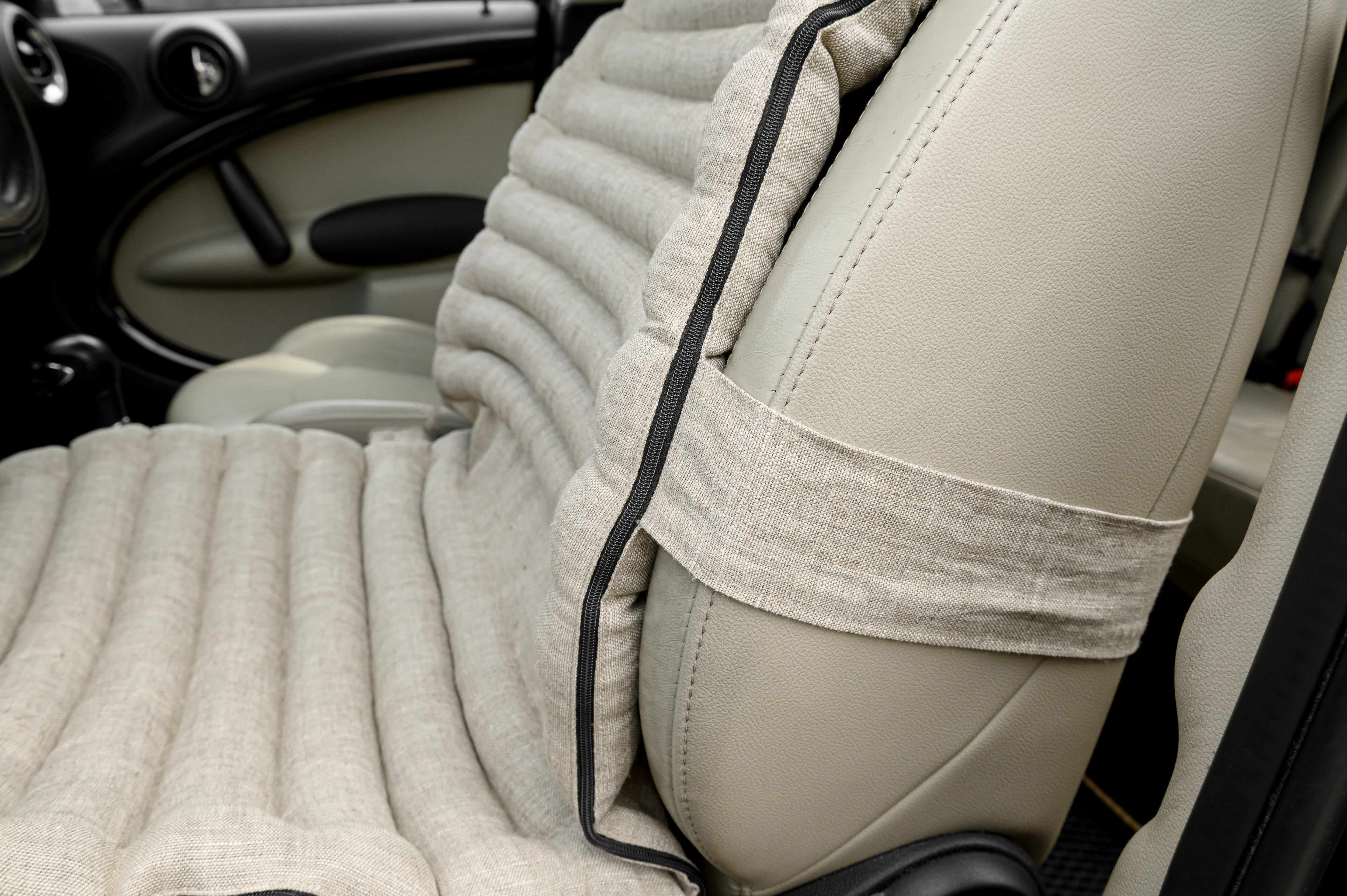 Buckwheat Hull Car Seat Covers With backrest Bottom Car Seat Cushion