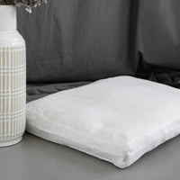 Hemp Linen pet mat pad mattress cushion with two removable White linen covers organic hemp fiber filler in white linen fabric