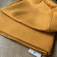 Set of Zafu and Zabuton covers with zipper in linen fnatural abric