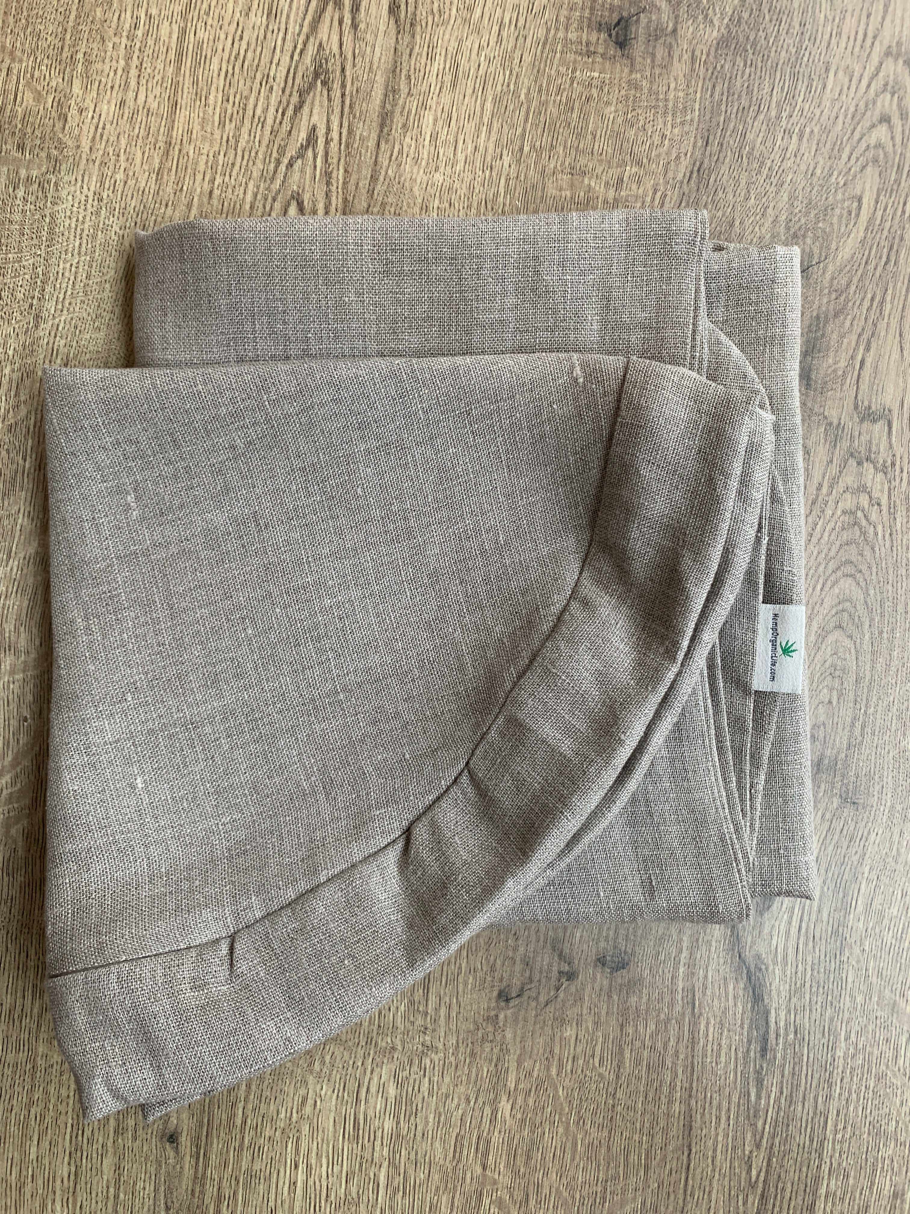 Set of Zafu and Zabuton covers with zipper in linen fnatural abric