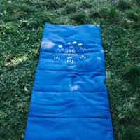 Todler organic HEMP Linen Sleeping bag "Adventurer" school Nap mat Kids organic hemp fiber filling in linen fabric blanket quilt, hand made