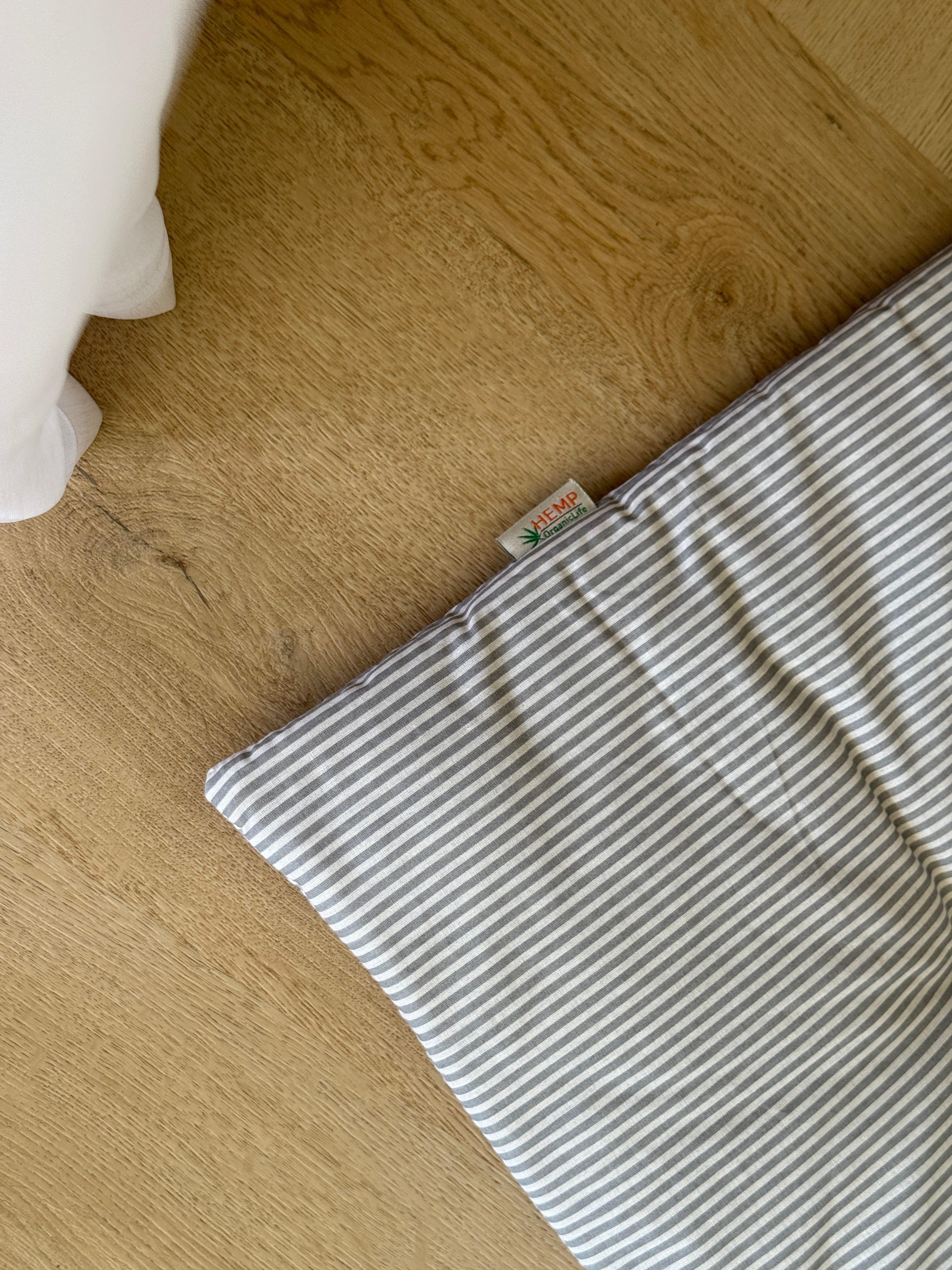 Natural Hemp filled Sofa Protector in cotton Stripe fabric for Dogs Cats Machine Washable Sofa & Couch Slipcovers Custom made sizes