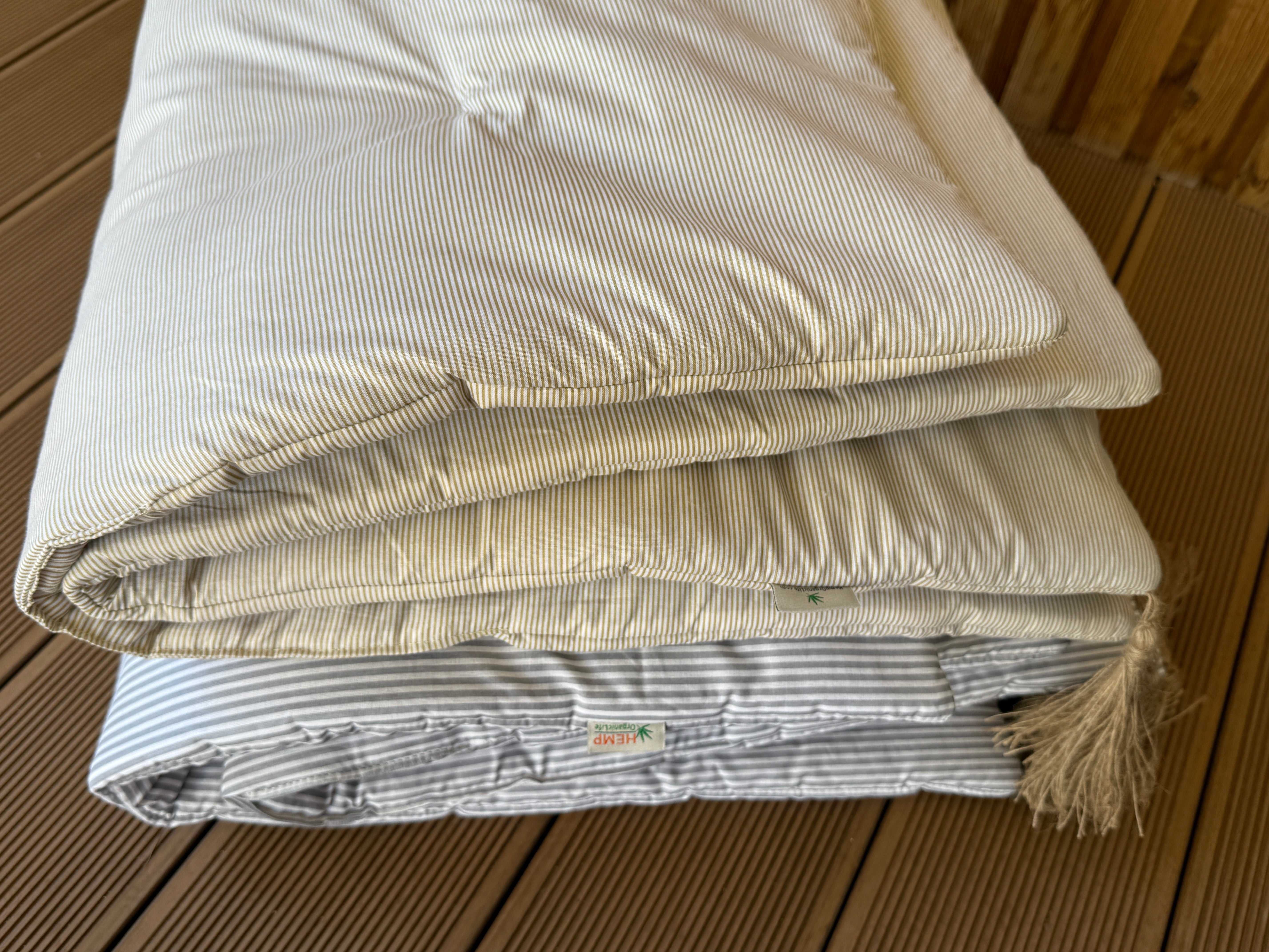Unique Hemp filled Washable Furniture Sofa Protector for Pets, Kids Couch Slipcovers Custom made sizes in cotton Stripe fabric