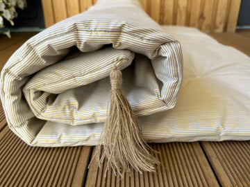 Unique Hemp filled Washable Furniture Sofa Protector for Pets, Kids Couch Slipcovers Custom made sizes in cotton Stripe fabric