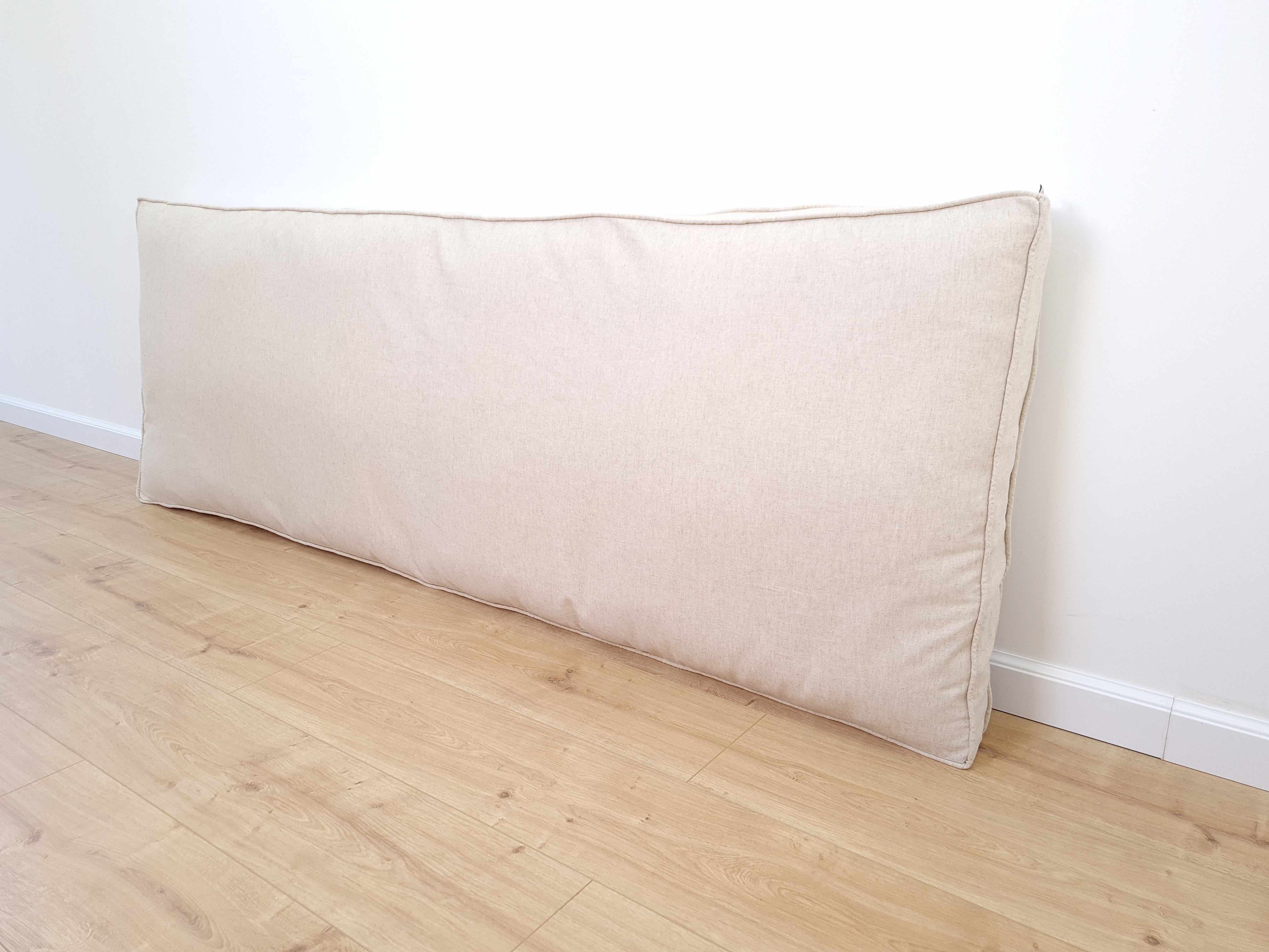 Special listing for R. three hemp cushions with covers in natural beige linen fabric