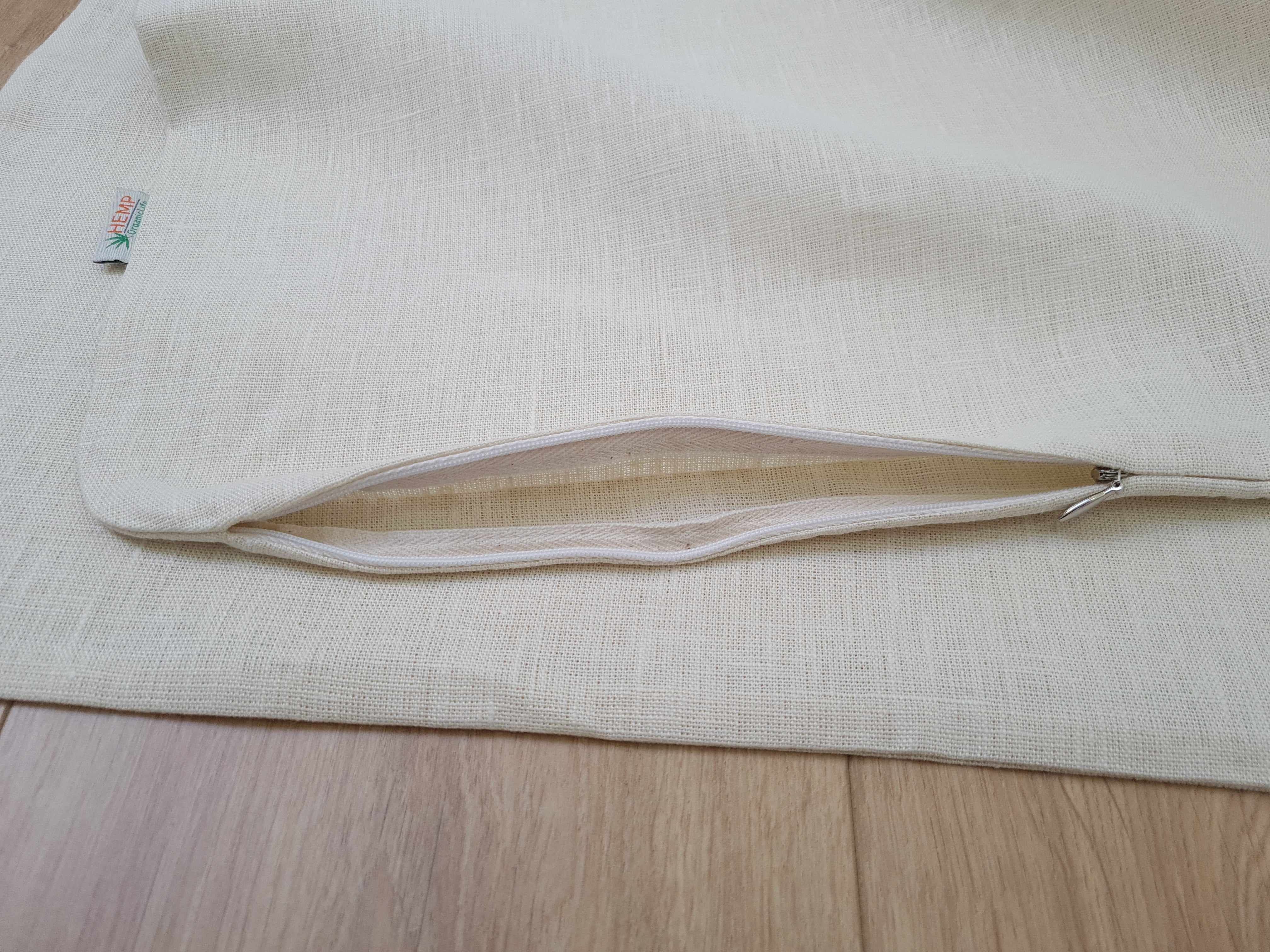 Zabuton cover Linen natural cover with zipper, unfulfilled linen case size 23"x35" without stitches