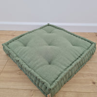 Hemp Linen Floor Cushion fileld organic Hemp Fiber in Natural Linen fabric / floor pillow Pillow seat/Meditation Yoga